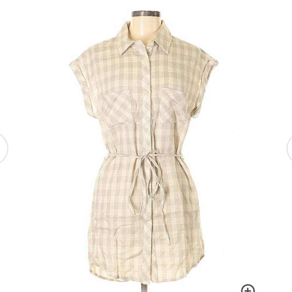 Bohme Botique Gray Plaid Tunic/Dress